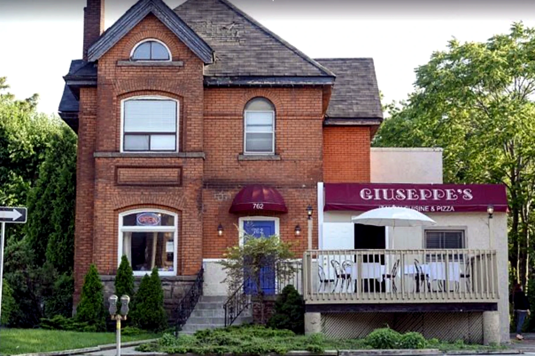 Giuseppe's red-brick Victorian restaurant at 762 King Street East in Hamilton